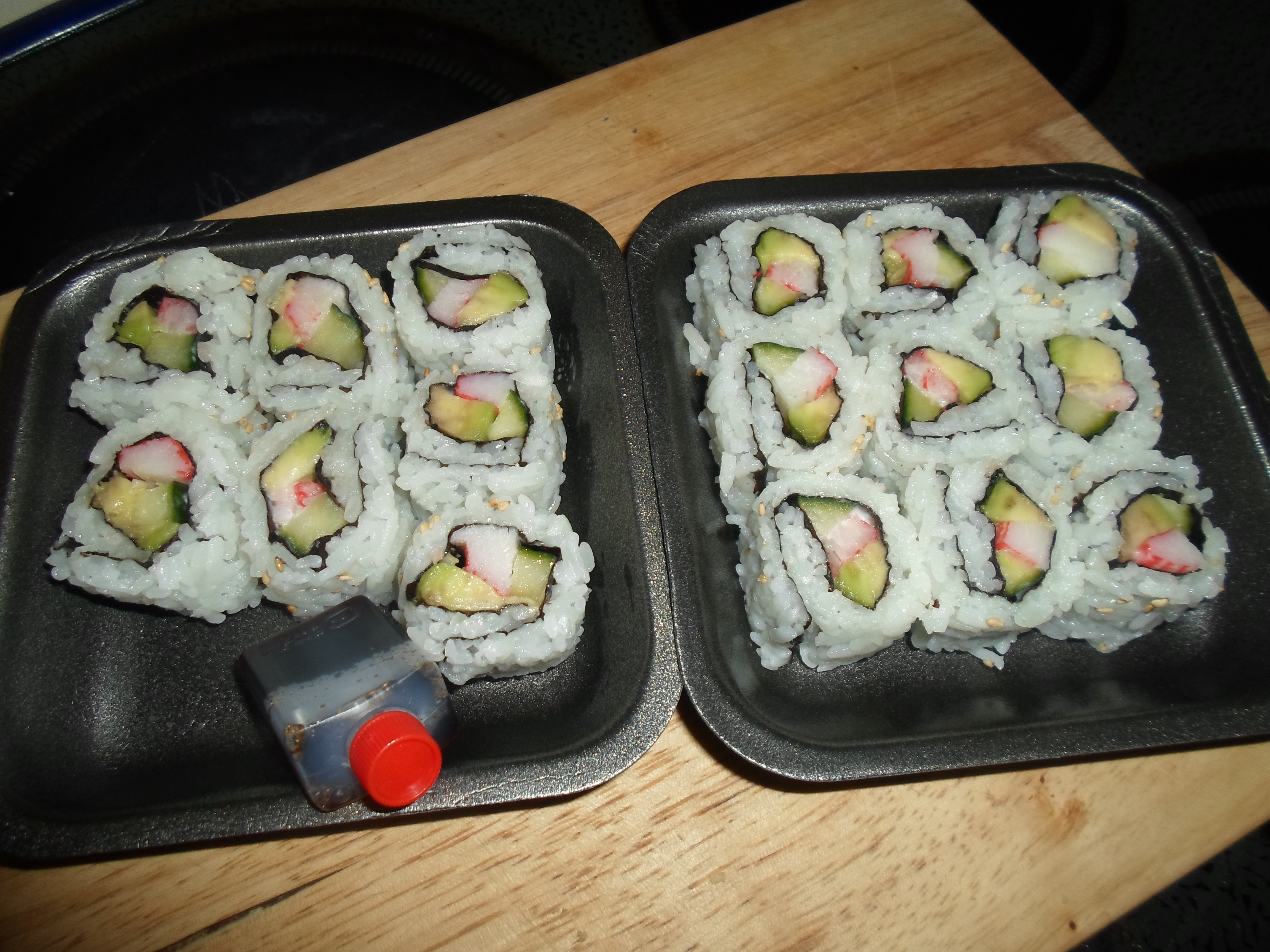 California rolls by me and my friend from Kazakhstan